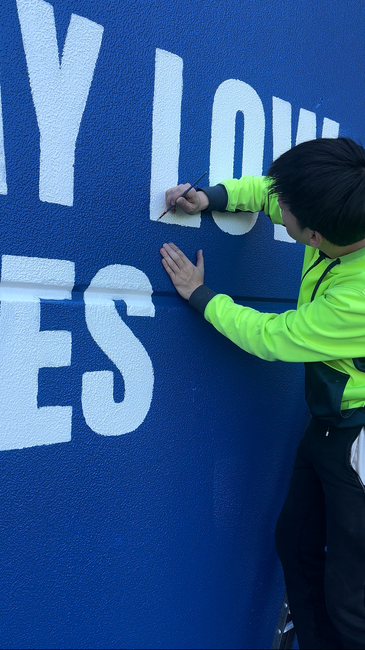 Hand-Painted Signage Detail