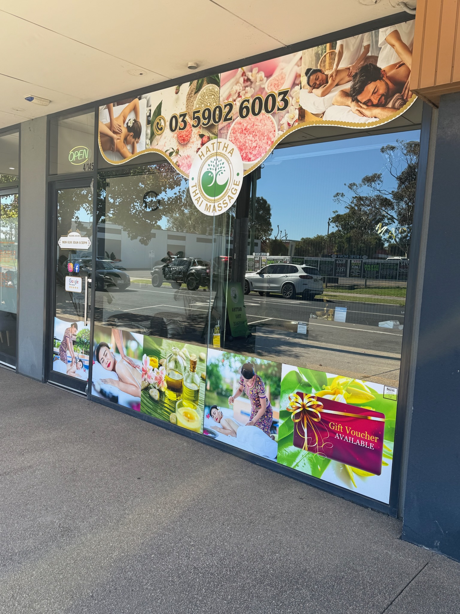 Thai Massage Window Graphics